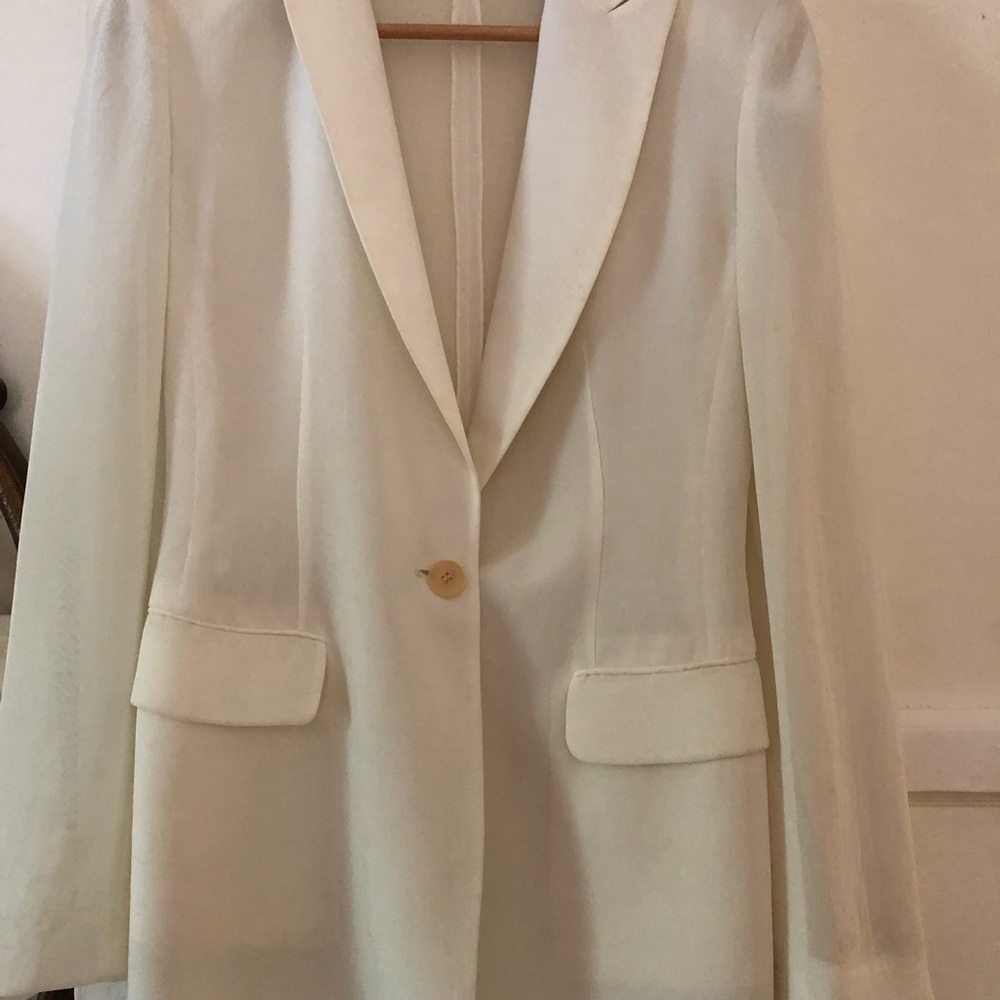 Donna Karan black label couture sheer blazer - Picture 4 of 7